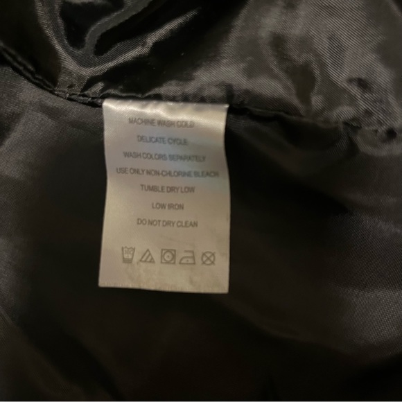 Black Quilted Lightweight Puffer Mid Length Funnel Neck Coat Jacket  Sz 2X - Picture 6 of 10